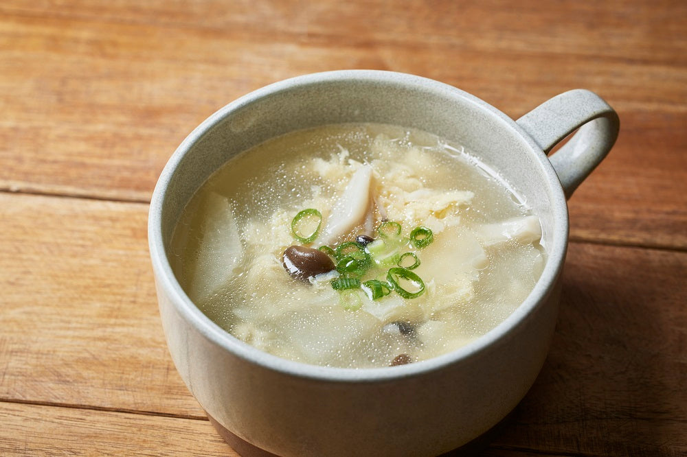 豚肉のゆで汁を使って！大根と卵の中華スープのレシピ